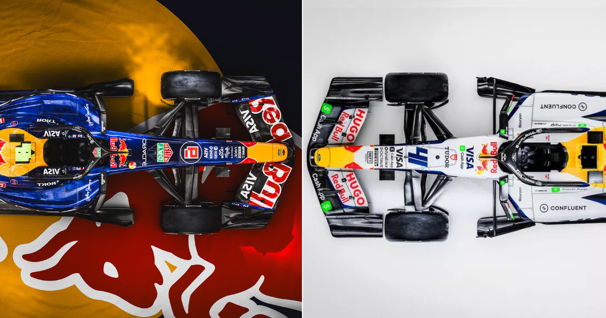 Los nuevos liveries de Red Bull y Racing Bulls para el 2026